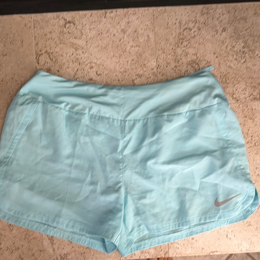Nike Women's Light Blue Athletic Shorts